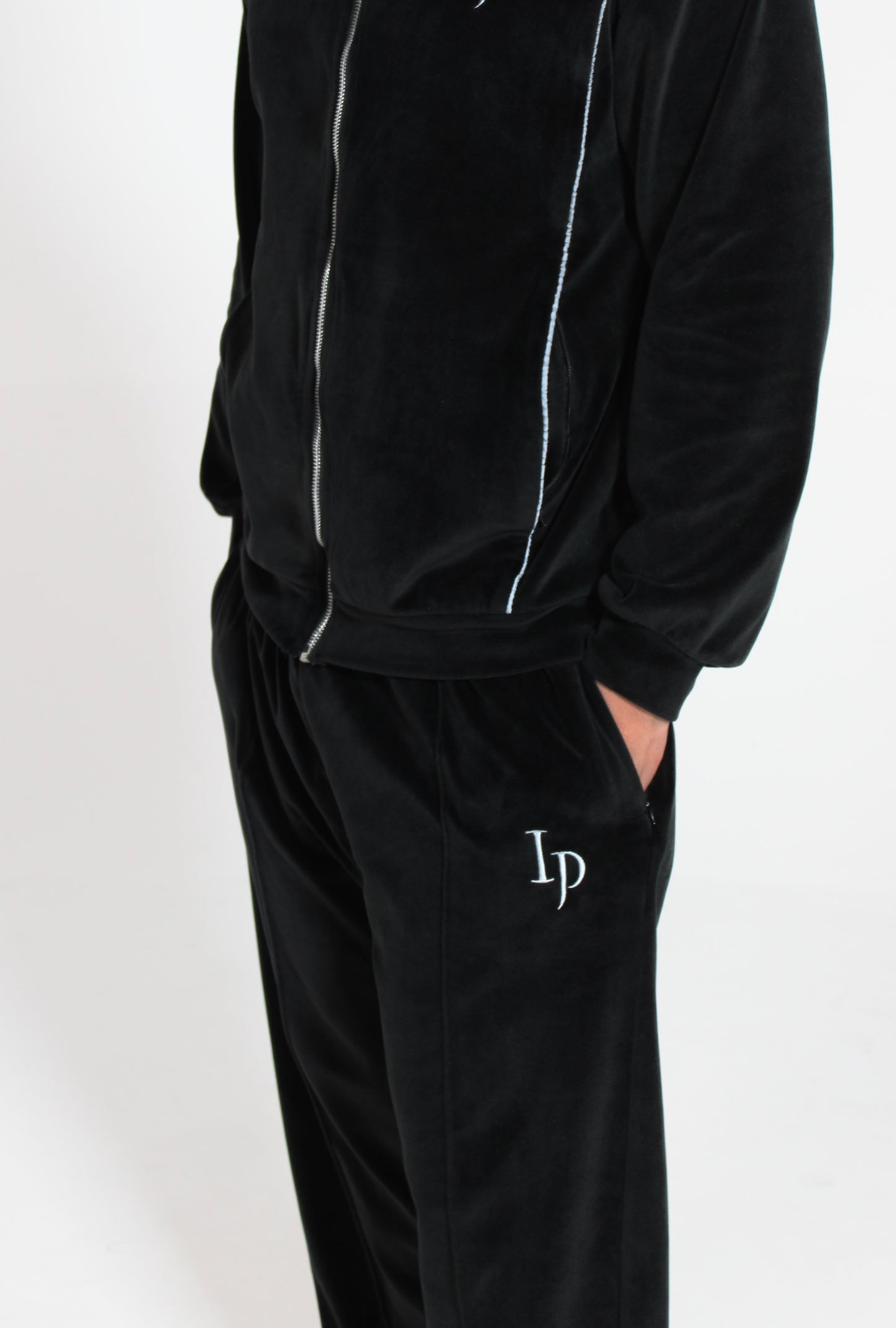 Velour Black SweatPants